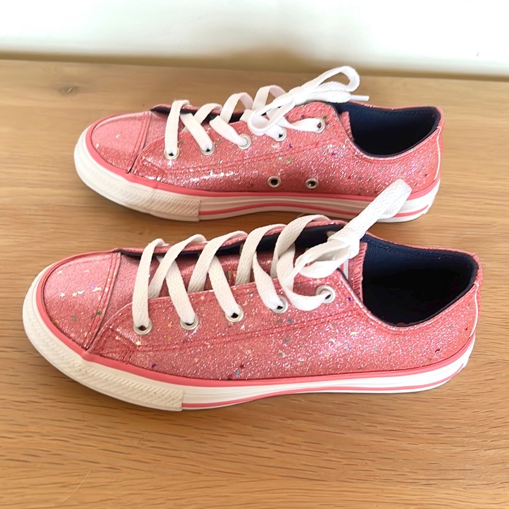 Converse CTAS Galaxy Glimmer Ox Mod Pink Shoe Sz 3 - Picture 5 of 5